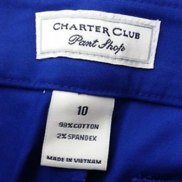 Charter Cub Shorts Blue Pant Shop Gold Ring -28/20 - Picture 4 of 4